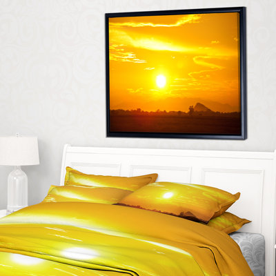 " Bright Yellow Sky At Sri Lanka Sunset "