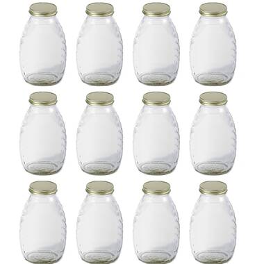 78Oz Glass Food Storage Jars with Airtight Clamp Lids,Set of 3