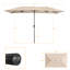 Grand parasol rectangulaire rectangulaire à double face pour marché-1158760785-1158760786