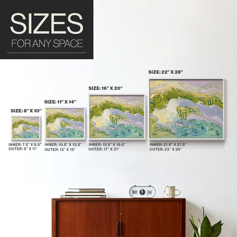 Treasured Island -Framed Print - Restickable, H 22 po x l 28 po, Blanc