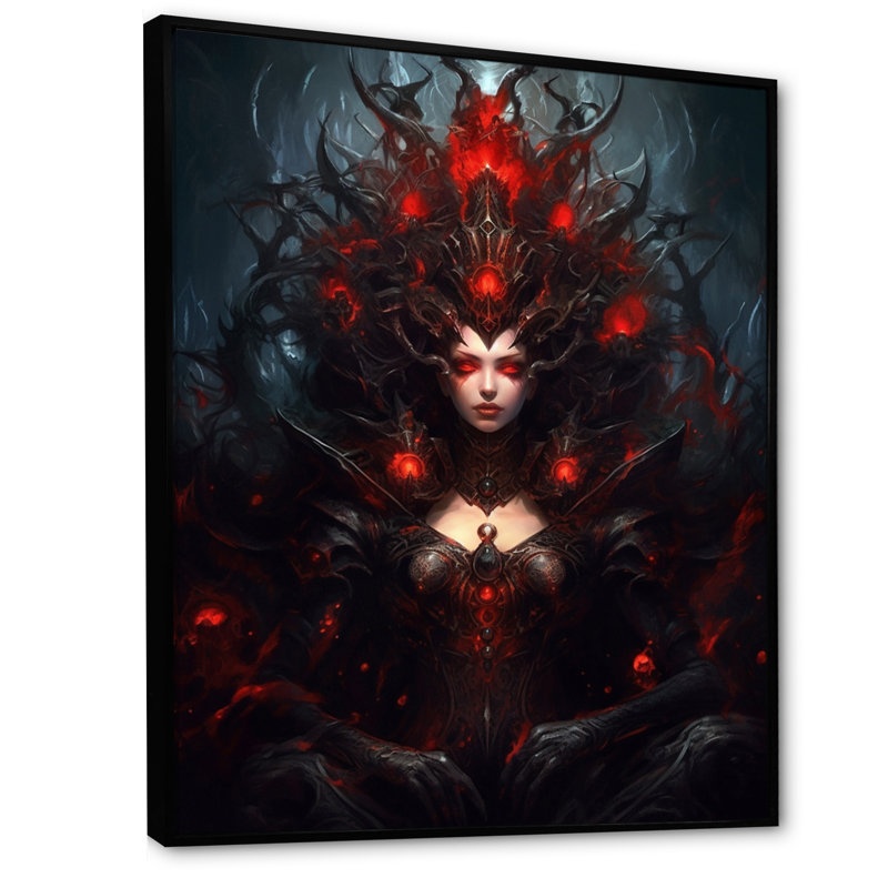 Cosmic femelle visiteur I, H 20 po x l 12 po x P 1 po, Cadre flottant noir