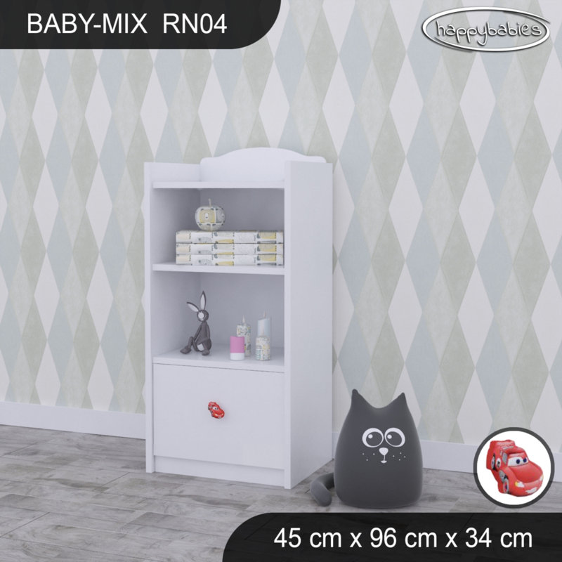 96cm H Kids Cube, 96cm H x 45cm W x 34cm D, White