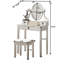 Ensemble de coiffeuse et tabouret en bois pour la chambre à coucher-87481326