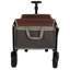 Chariot de camping pliable convertible avec siège de banc, rangement et attache pour chien-122630211