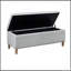 Banc de rangement rectangulaire à fermeture douce