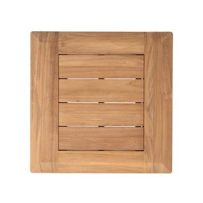 Alpine Outdoor Square Teak Side Table