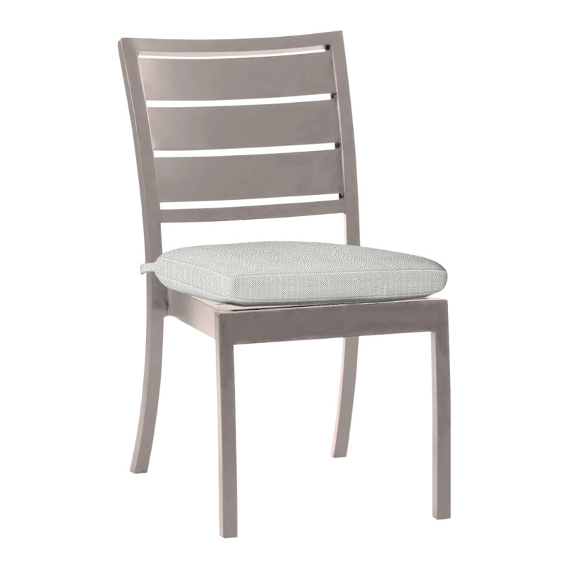Chaise d'appoint en aluminium Charleston - Huître, Huître, Argent Vérone, Pas de soudure