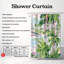 Rideau de douche standard 1 pièce Elegant Palm-794453132