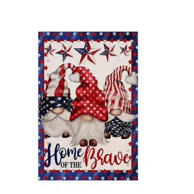 Drapeau de la fête de l’indépendant 12 x 18 pouces, drapeau en tissu de polyester imprimé double face (mât et mât non inclus)