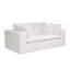 Canapé modulaire modulaire avec revêtement en velours côtelé moelleux, aucun assemblage requis pour le salon ou la chambre à coucher.