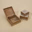 Boîte à souvenirs décorative, organisateur carré compact pour la commode