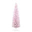 Arbre de Noël artificiel enneigé 6 pi, arbre de Noël mince avec branches réalistes et base en plastique-179320774-179320772