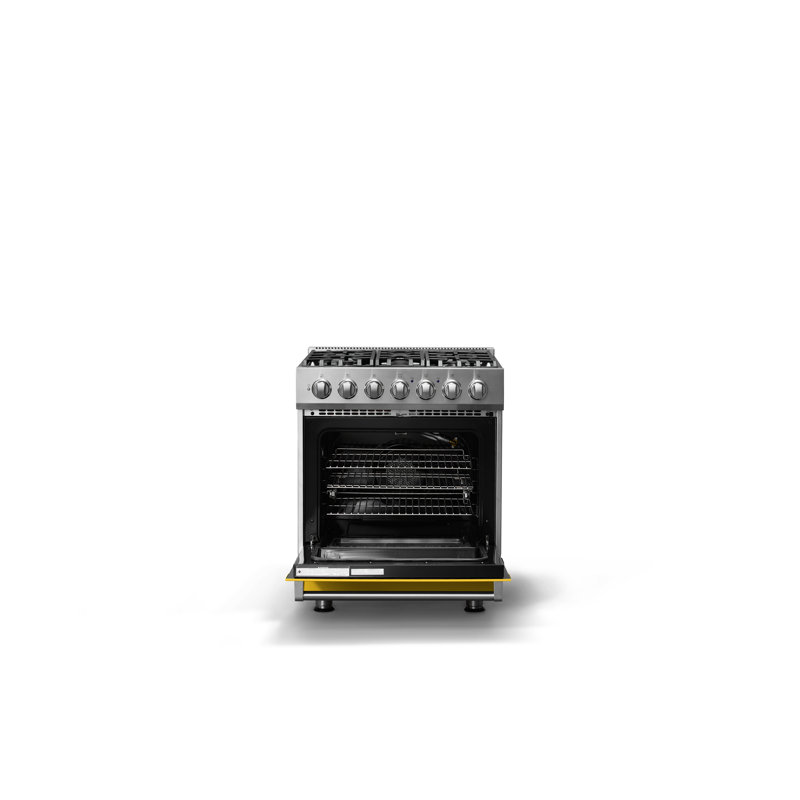 3 Series 30" Self-Cleaning Gas Range, Daffodil, Liquid Propane, Gas