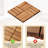 Natural Acacia Wood Interlocking Deck Tiles 12″x12″-122500073