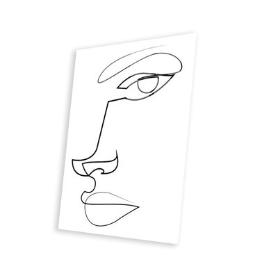 «Abstract Line Face» par Addillum - impression non encadrée