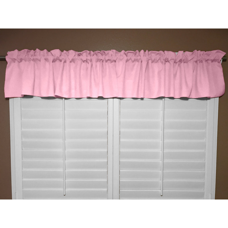 Cantonnière sur mesure l 58 po Pastorella, L 58 po x L 18 po, Rose bonbon