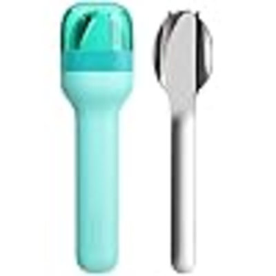 Pocket Utensil Set, Charcoal - Stainless Steel Fork, Knife, And Spoon Nest In Hygienic Case - Portable Design For Travel, School, Work, Picnics, Camping And Outdoor Home Use