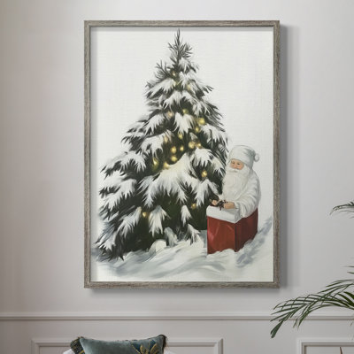 Christmas Holiday Art CCXLV Framed Print - Solid Wood