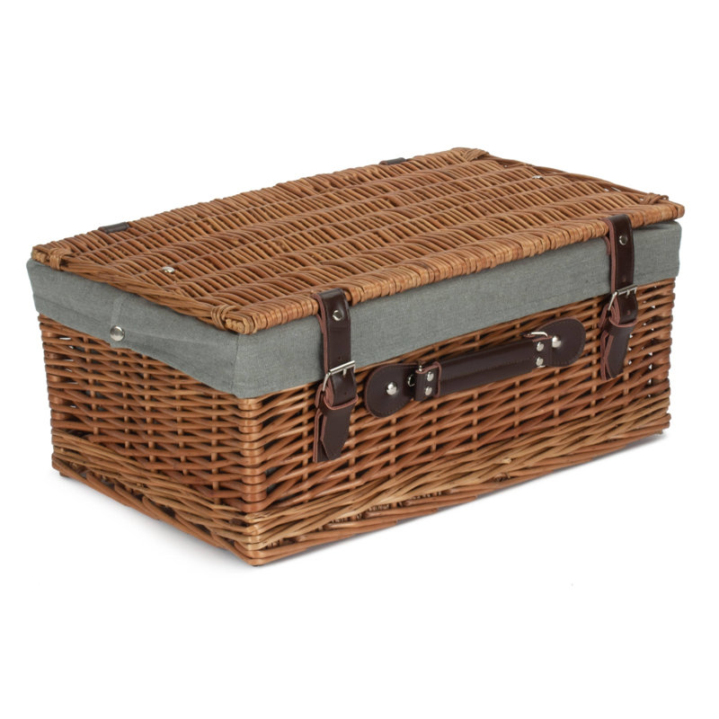 Bay Isle Home Wilow Decorative Basket, Grey, 19" x 46" x 30", 2622