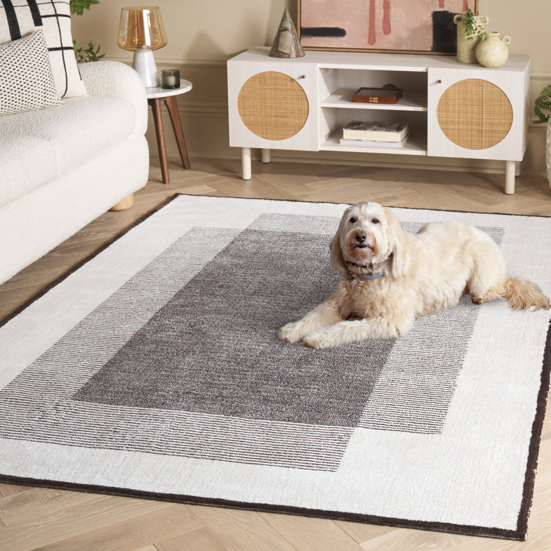 Leisl Performance Geometric Rug, Rectangle 5' x 7'