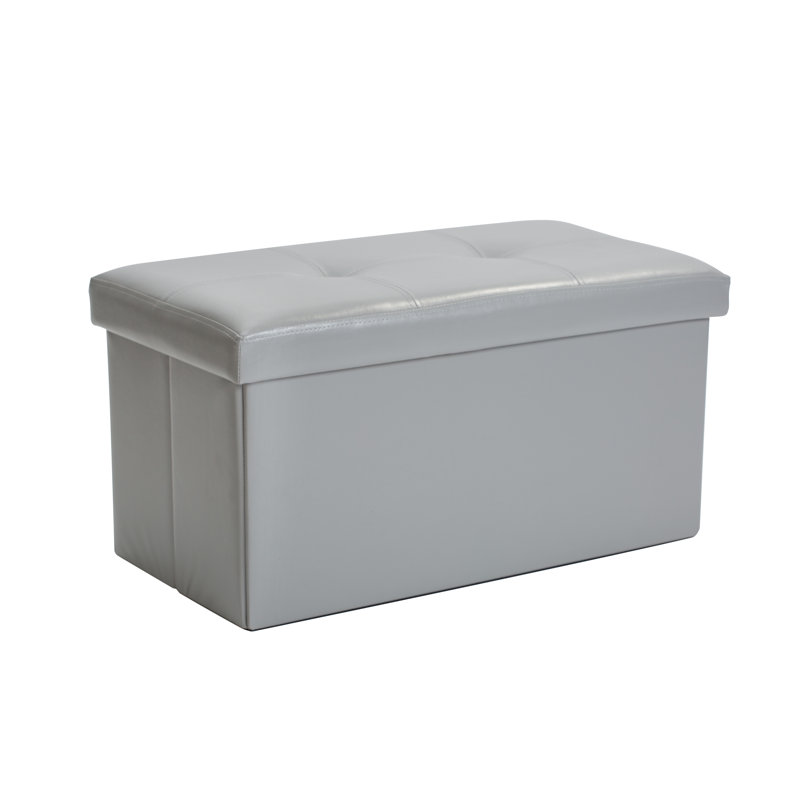 Besjana Upholstered Ottoman, Gray