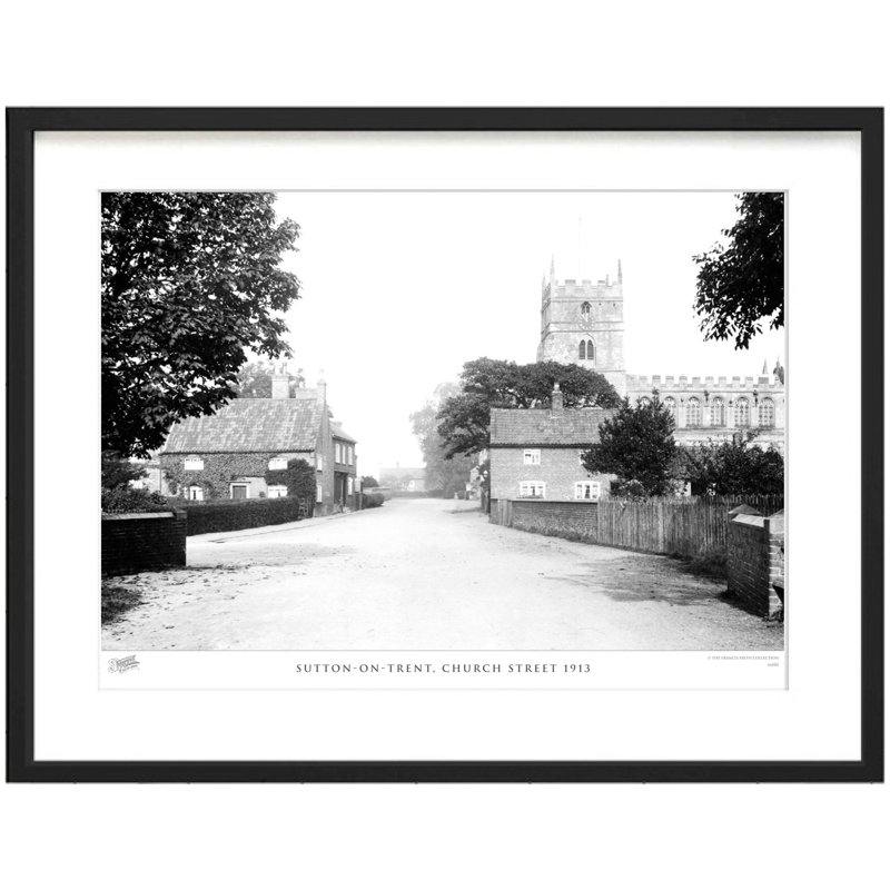 Sutton On Trent, Church Street 1913 - Single Picture Frame Print, 40cm H x 50cm W x 2.3cm D