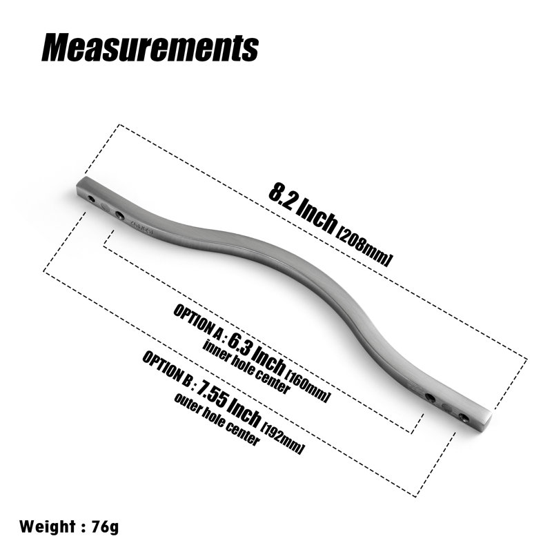 Arch Pull Multipack, Satin Nickel