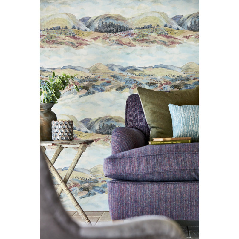 Elysian 10.05m x 68.6cm Matte Wallpaper Roll, Purple