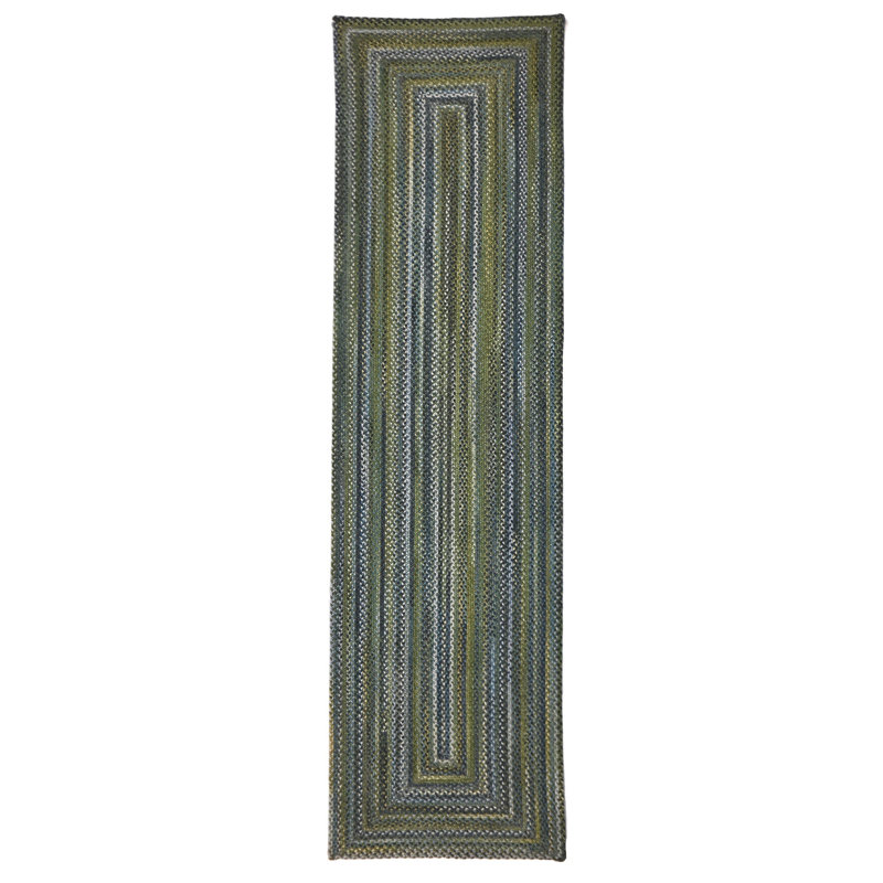 Blue Ridge_Multi Green_0298QS, Rectangle 3' x 5'