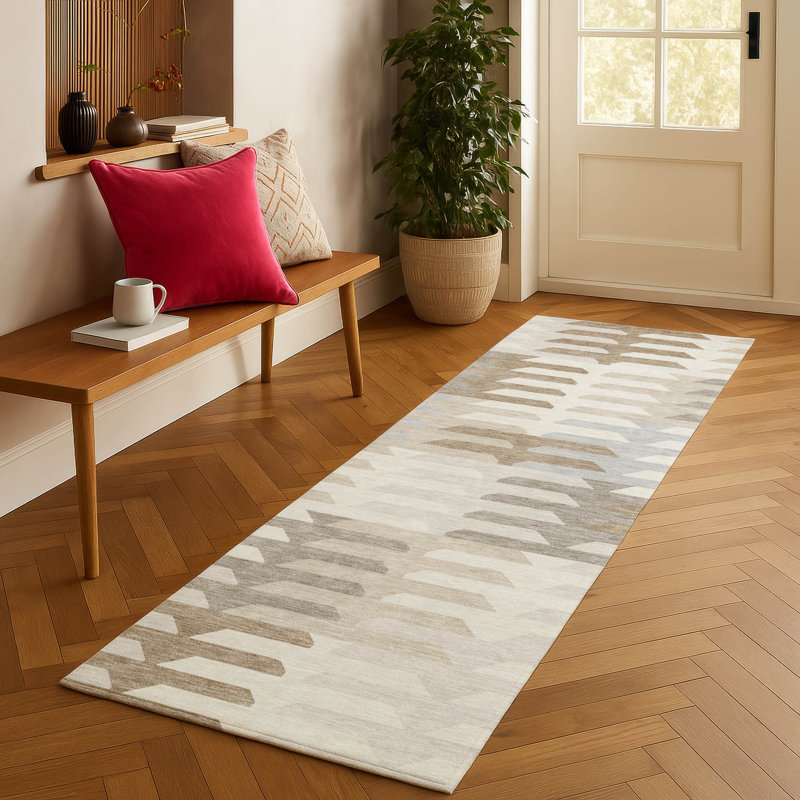 Machine Washable Indoor/Outdoor Chantille ACN2328 Geometric Rug, Runner 2'3" x 7'6"