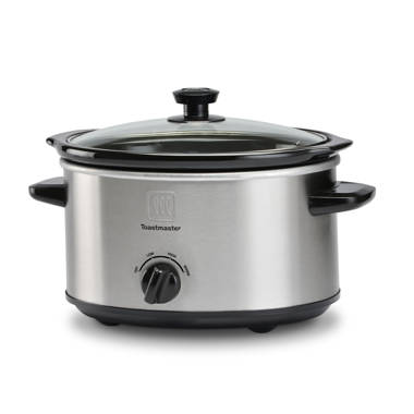  Kenmore 5 Quart Slow Cooker, Black and Grey, Compact