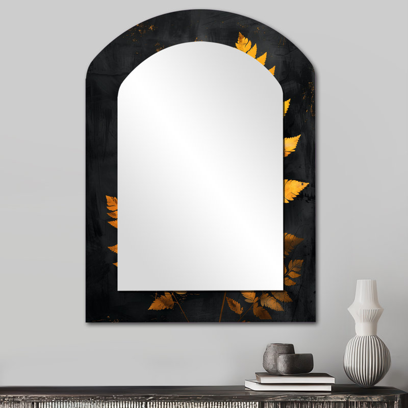 Miroir mural arqué traditionnel, 34 po x 25 po