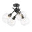 Manderly Glass Semi Flush Mount-95376512