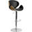 Chestertown Adjustable Height Barstool with Curved Vinyl Seat and Back-104753284