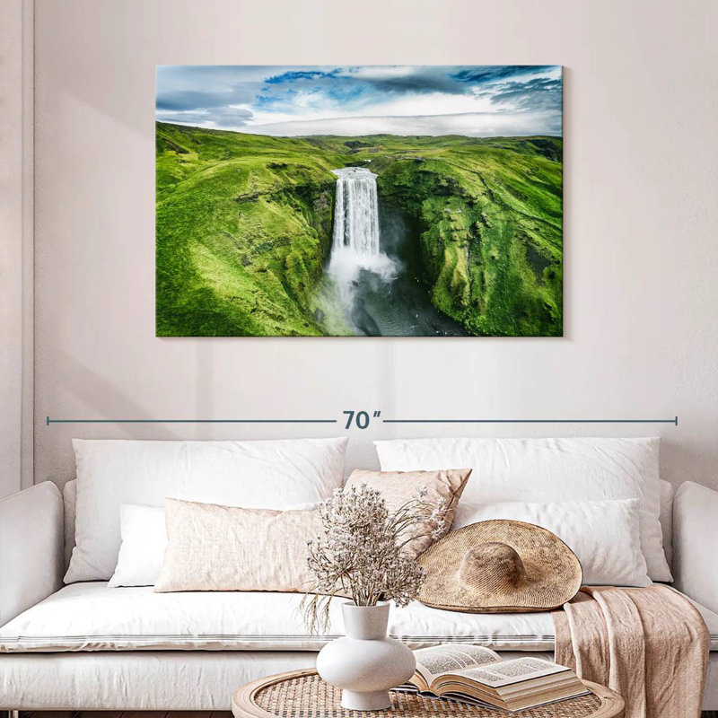 Cascade d'Alvord, Islande, Skogafoss, H 30 po x l 45 po