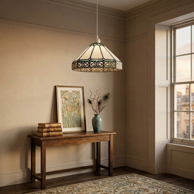 17cm H Glass Bowl Pendant Shade ( No Direct Attachment Method ) in Green