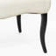 Chaise d'appoint rembourrée en lin capitonné Pangle-100640929