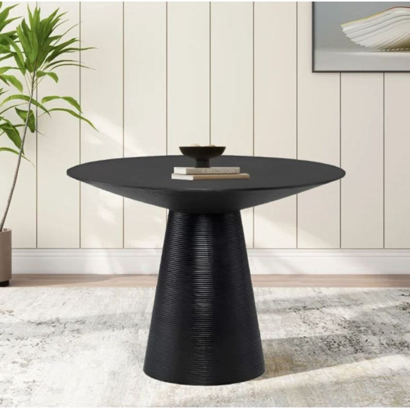 Hill Round Dining Table, Black