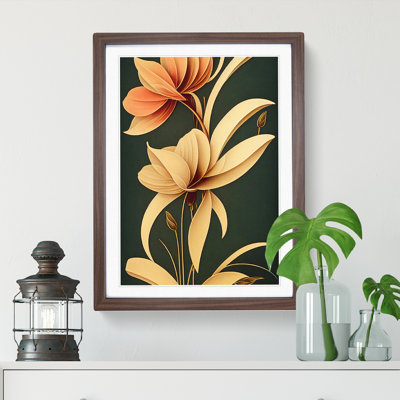 Classical Flower No.3 1 Piece Single Picture Frame Wall Art