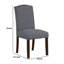 Ensemble de 2 chaises d'appoint Keya, polyester gris, brun brossé-126034602