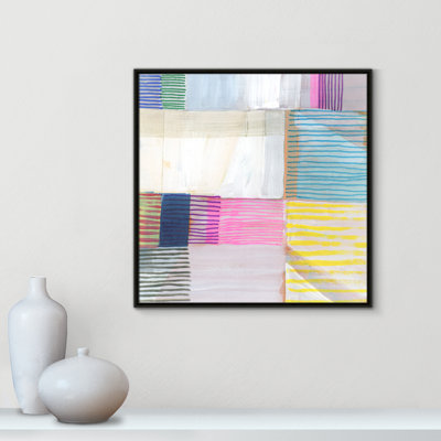 Clarendon Bright Net III par Cartissi - peinture sur toile à cadre flottant