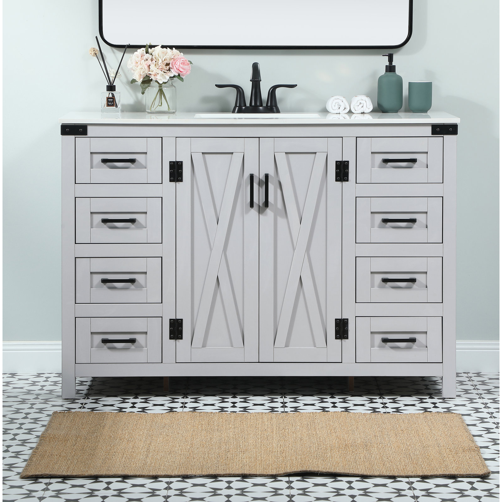 Slayton 48'' Single Bathroom Vanity, Gray