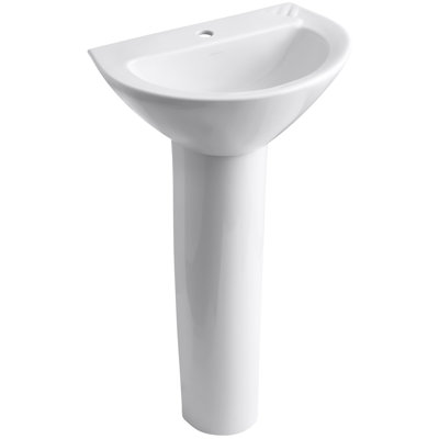 Parigi® Ceramic 20" Pedestal Bathroom Sink