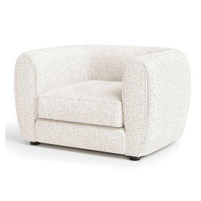Dly Accent Chair, Tuxedo Style Arms, Plush Cushions
