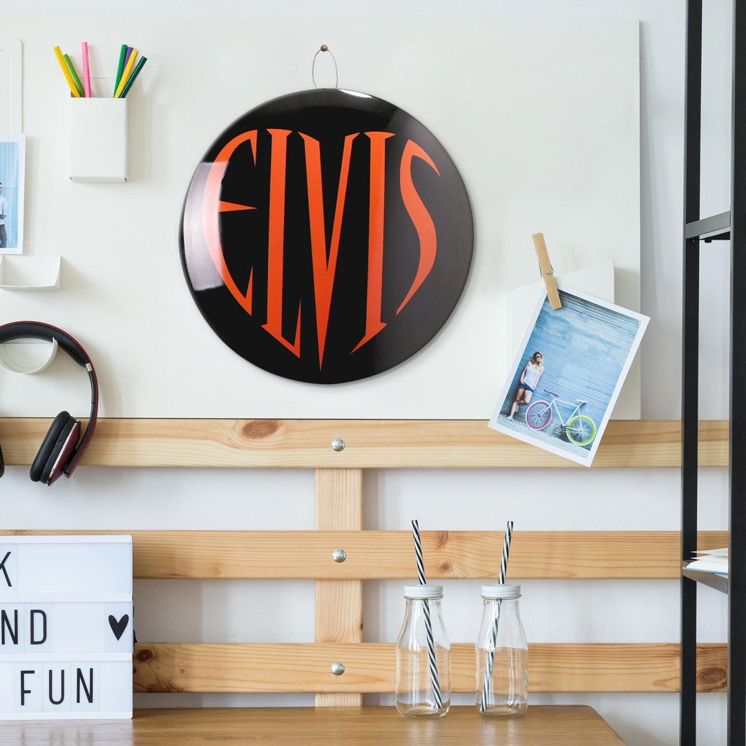 Mancave Round Entertainment Wall Decor on Metal American Art Decor