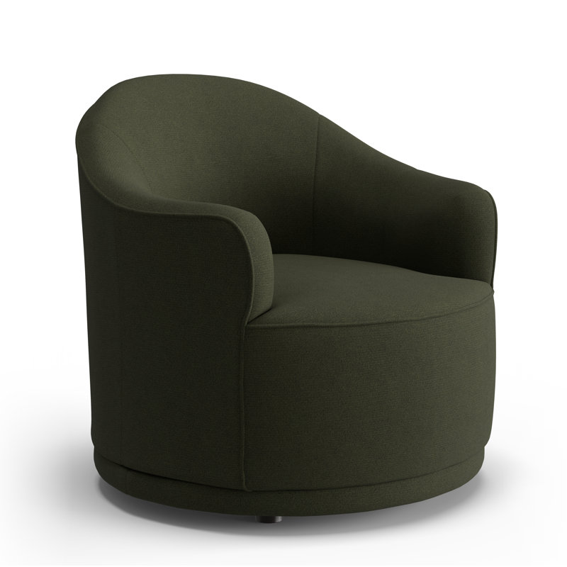 Fauteuil demi-tonneau Rumi, Loden Performance Weave
