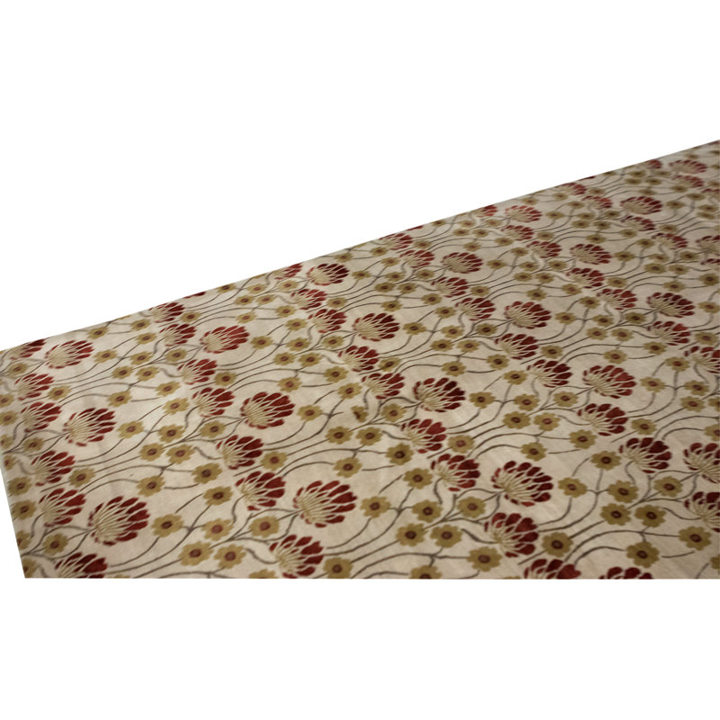 Hand Knotted Area Rug in Ivory