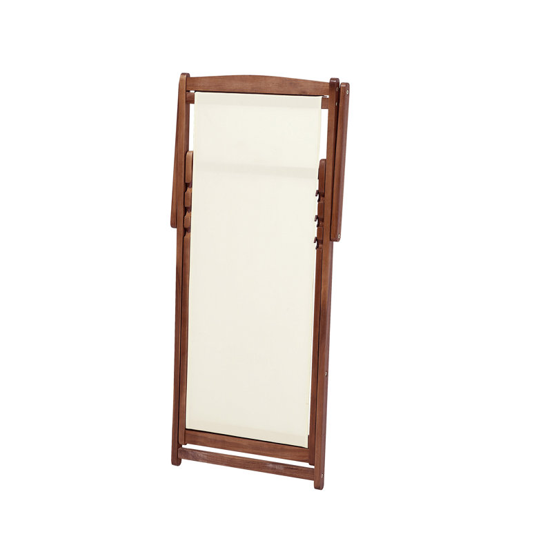 Lux Folding Deck Chair, Dark Brown
