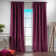 Rideau simple extra long et extra large en velours mat luxueux