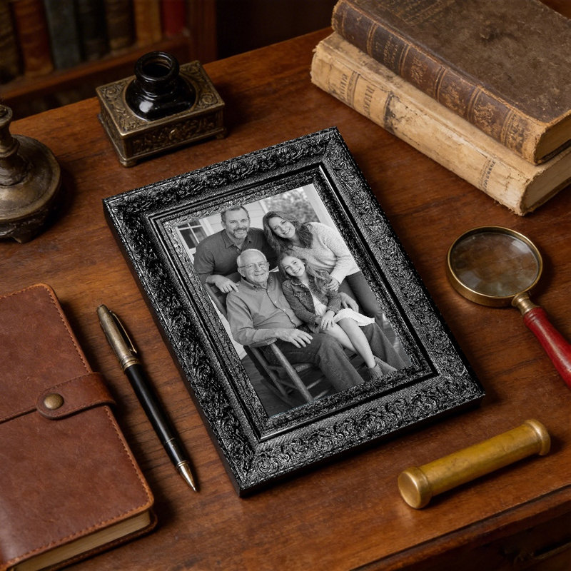 Cadre photo noir 1PC 8 "x 10" pour tous les jours avec forme rectangulaire classique, Black, 1, L 8 po x H 10 po